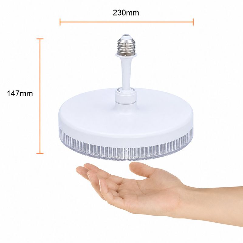 Plafón de Techo LED Blanco Luz de Día Base E27 24W 2100 lm 230 mm