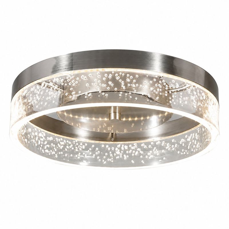 Plafón de Techo LED Decorativo Transparente Luz Cálida 20W 1650 lm 300 mm
