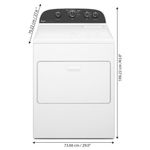 Secadora Eléctrica de Carga Superior 19 kg con Sistema Dry Xpert Color Blanco