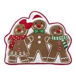Cojín Navideño Familia Galletas de Jengibre 33 x 40 cm