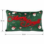 Cojín Decorativo Navideño Merry & Bright Verde 30 x 50 cm