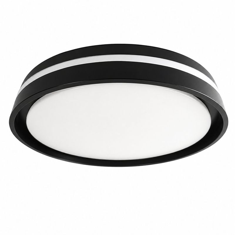 Plafón de Techo LED con Borde Negro Luz CCT Ajustable de 395 mm 40W 3000 K