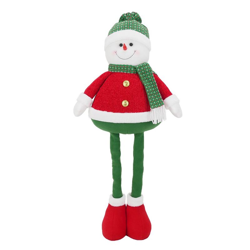 Muñeco de Nieve Navideño Decorativo Extendible 90 cm