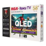 Smart TV de 58" QLED 4K UHD con Roku TV