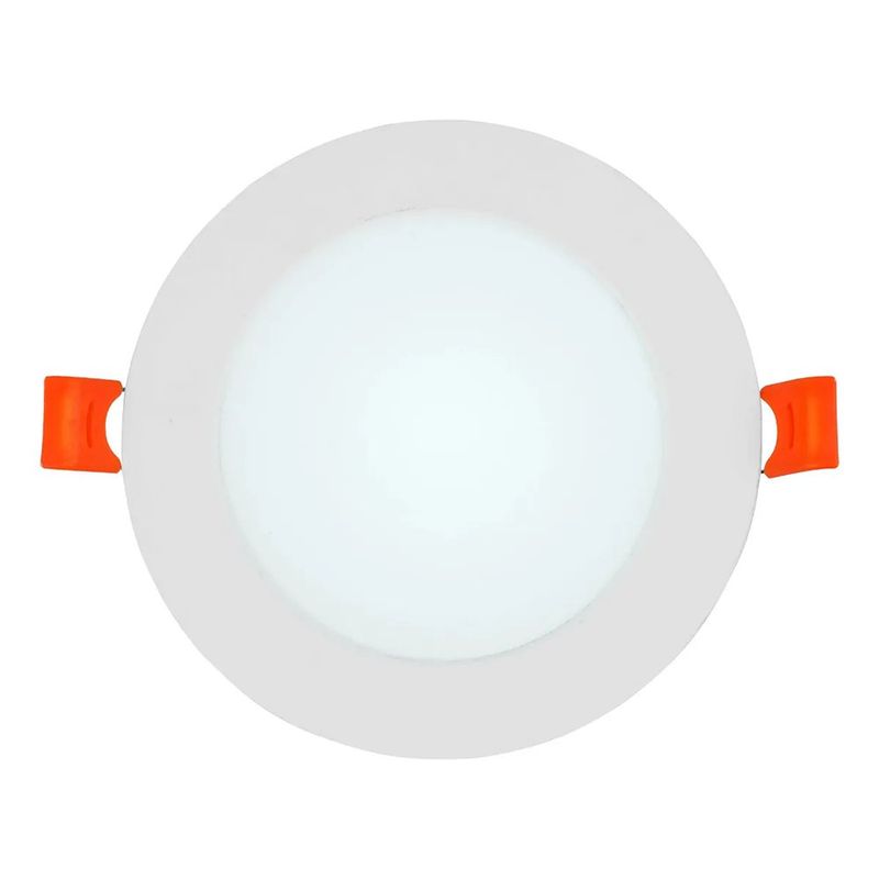 Panel LED Circular Empotrable de 6W con Luz de Día para Techo