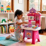 Cocina Infantil Disney Princesas Petit Chef con Accesorios y Horno de Juguete Color Rosado