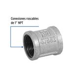 Cople Reforzado de Acero Galvanizado 1 plg