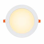Panel LED Circular Empotrable de 18W con Luz Cálida para Techo