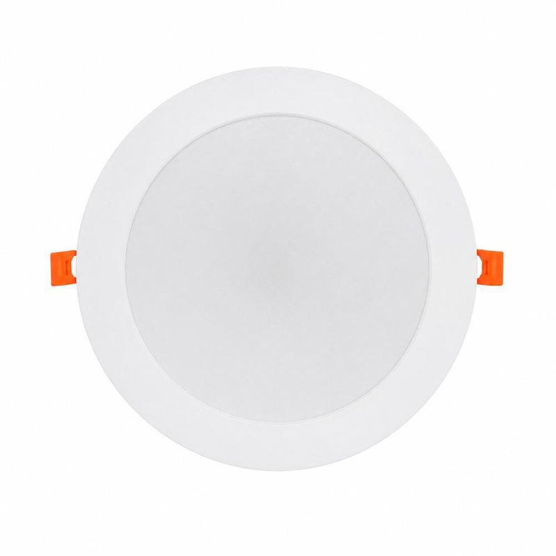 Panel LED Circular Empotrable de 18W con Luz Cálida para Techo