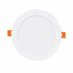 Panel LED Circular Empotrable de 12W con Luz Cálida para Techo