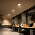 Panel LED Circular Empotrable de 12W con Luz Cálida para Techo
