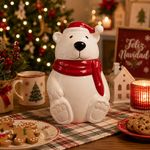 Galletero Navideño Decorativo Oso Polar con Tapa 1870 ml