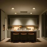 Panel LED Circular Empotrable de 6W con Luz Cálida para Techo