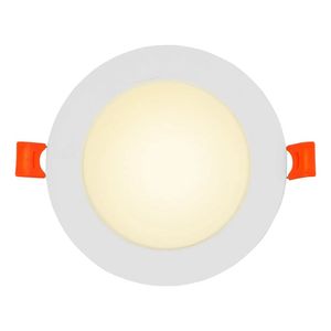 Panel LED Circular Empotrable de 6W con Luz Cálida para Techo