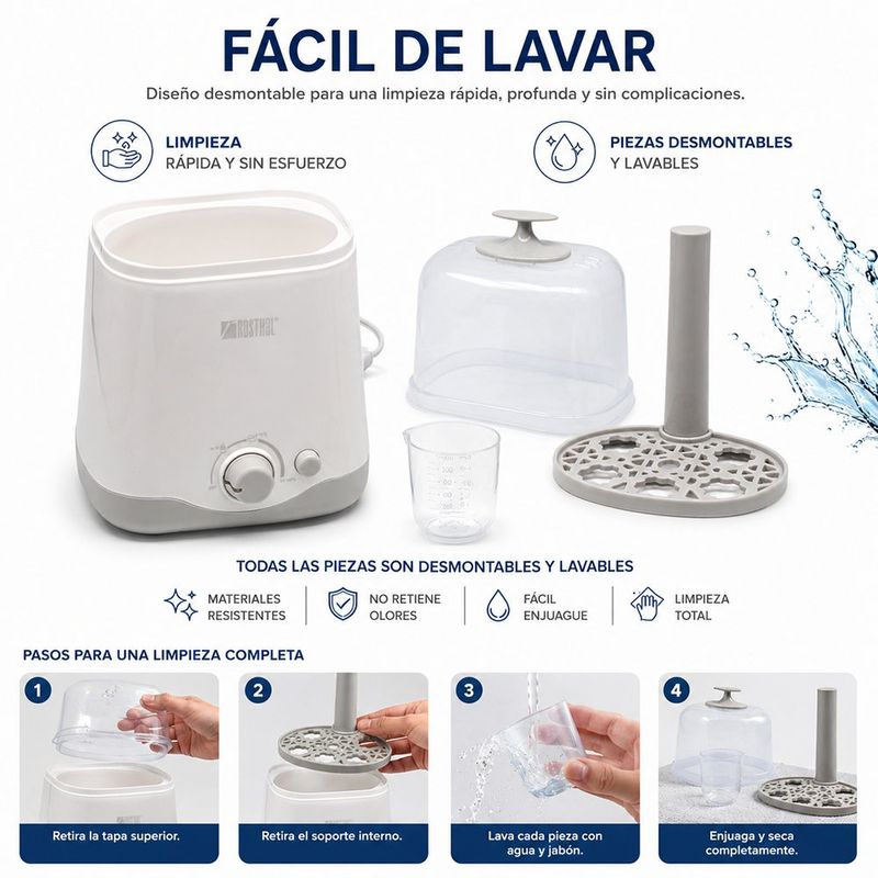 Calentador Doble para Pachas con Temperatura Ajustable hasta 100°C