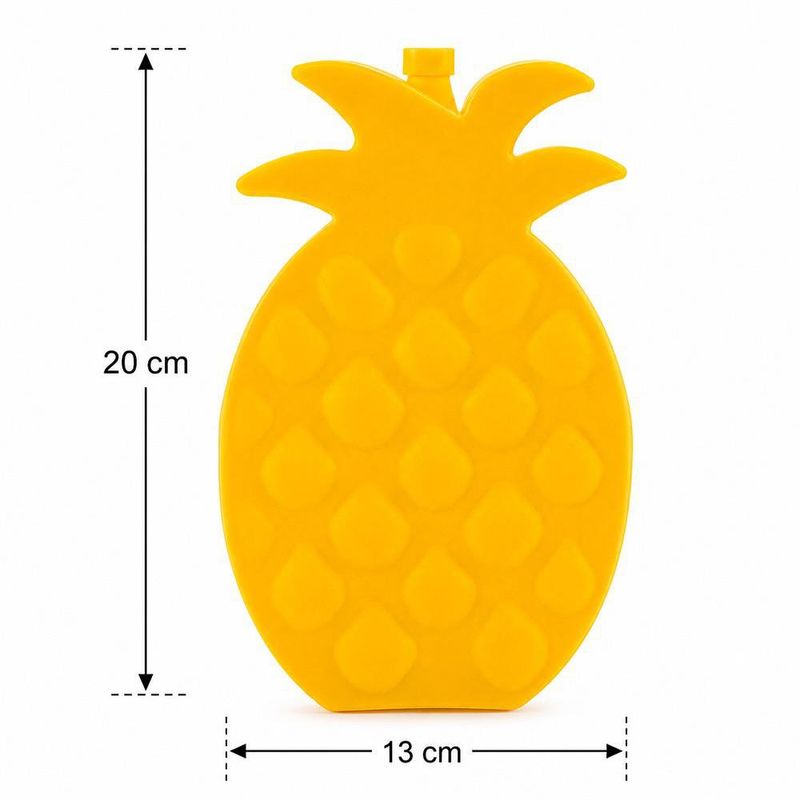 Bloque de Hielo Reutilizable Diseño Piña 20 x 13 cm Color Amarillo