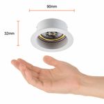 Lámpara Empotrable LED Redonda Blanca Luz Cálida 7W 500 lm 90 mm