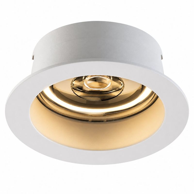 Lámpara Empotrable LED Redonda Blanca Luz Cálida 7W 500 lm 90 mm