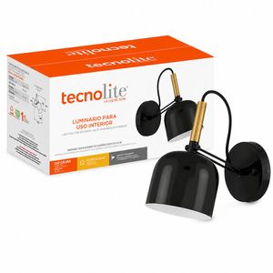 Lámpara de Pared Arbotante Dirigible de Hierro Negro Base E27 60W