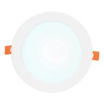 Panel LED Circular Empotrable de 12W con Luz de Día para Techo