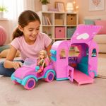 Set de Muñeca Sparkle Girlz con Vehículo Convertible y Casa Remolque