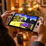 Consola Nintendo Switch OLED Blanca Bundle con Juego Super Mario Bros. Wonder en Físico