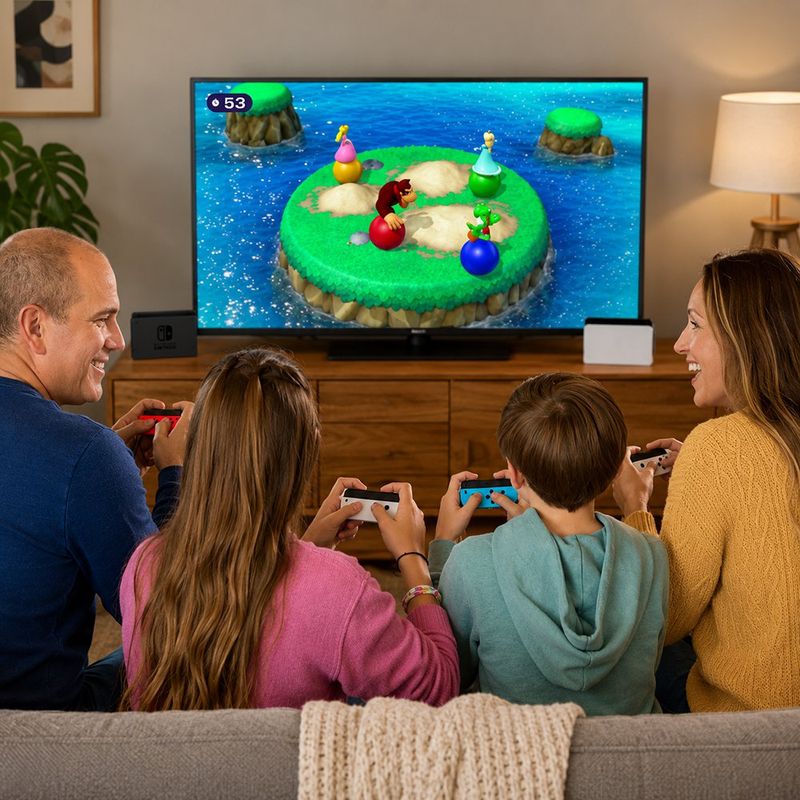 Consola Nintendo Switch OLED Blanca Bundle con Juego Super Mario Bros. Wonder en Físico