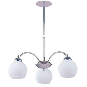 Lámpara Colgante Satín Blanco 3 Luces 40 W