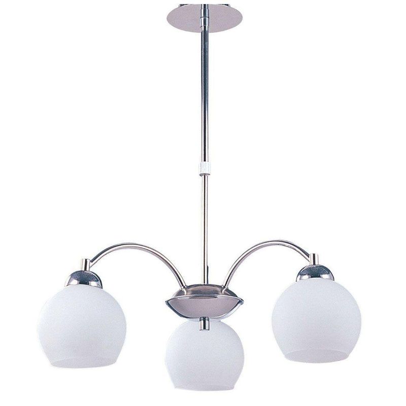 Lámpara Colgante Satin/Blanco 3Bombillosx40Wmax - Zlumini