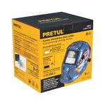 Careta Electrónica para Soldar Sombra 9-13 Diseño Águila con True Color Azul