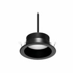 Lámpara Empotrable LED Downlight Negro Luz Cálida 3000K 1440 lm 20W