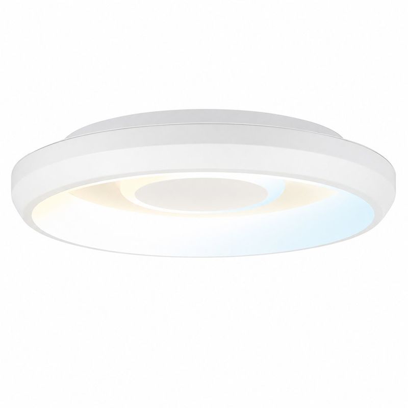 Plafón de Techo LED de Sobreponer Luz Blanca Ajustable Blanco 36W 485 mm 2300 lm