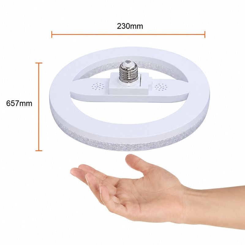 Plafón LED con Base E27 Blanco Luz de Día 22W 6500K 2200 lm