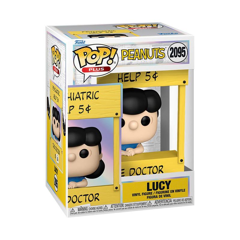 Funko Pop Plus Peanuts Lucy Psychiatric Booth Coleccionable de Vinilo #2095