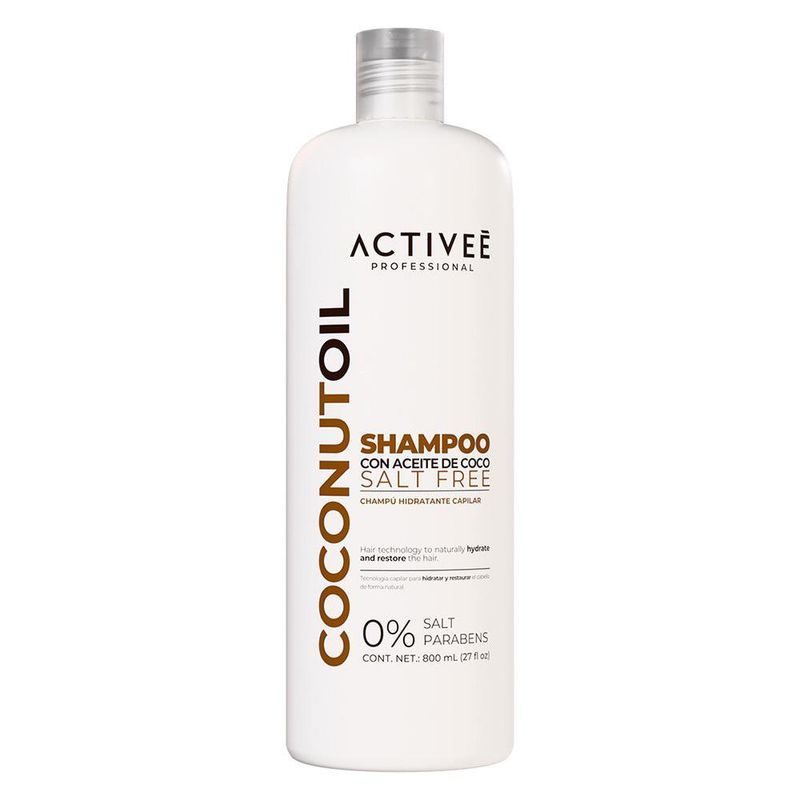 Set de Shampoo, Acondicionador y Spray Antifrizz con Aceite de Coco Hidratante sin Sal 3 Piezas