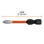 Set de 5 Puntas de Impacto Phillips PH1 de Acero S5 con Zanco 1/4 Plg