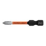 Set de 5 Puntas de Impacto Phillips PH1 de Acero S5 con Zanco 1/4 Plg