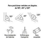 Escuadra Magnética para Soldar de 3 Plg 10 Kg para Ángulos 45°, 90° y 135°