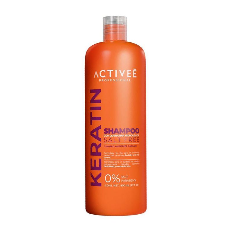 Set de Shampoo, Acondicionador y Spray Antifrizz de Keratina sin Sal 3 Piezas