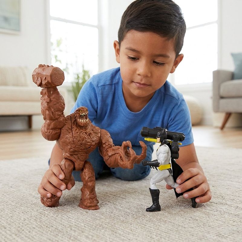 Set de Figuras de Acción Batman vs Clayface con Accesorios