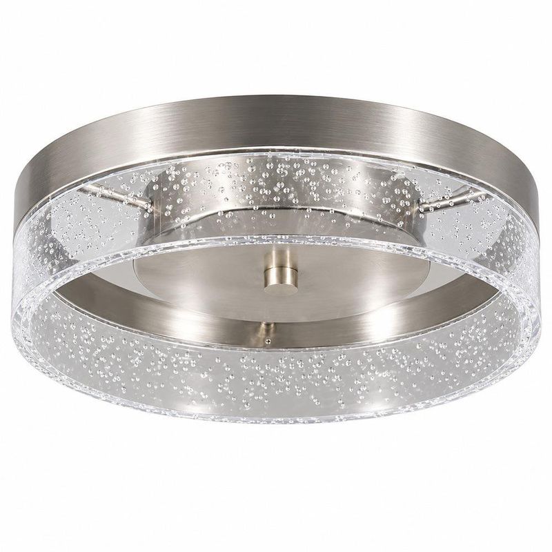Plafón de Techo LED Decorativo Transparente Luz Cálida 20W 1650 lm 300 mm