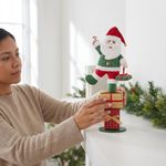 Figura Decorativa Navideña de Santa Claus con Regalos 60 cm