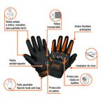 Guantes para Motociclista Talla S con Protección Rígida y Sensibilidad Táctil