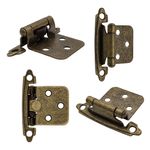 Bisagra Tipo Parche para Puerta Acabado Antiguo Color Dorado de 7 cm Set de 2 Uds