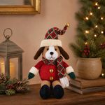 Perro Navideño Decorativo de Patas Largas 33 cm