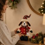 Perro Navideño Decorativo de Patas Largas 33 cm