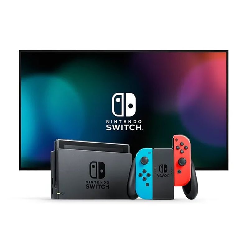 Consola Nintendo Switch 11 Neon Rojo/Azul Bundle con Juego Super Mario Bros. Wonder en Físico