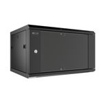 Gabinete de Pared Fijo de 4U en Color Negro