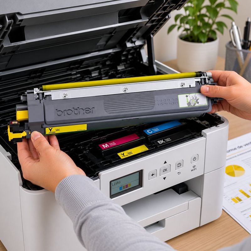 Tóner TN229 Original para Impresora MFC-L3720CDW Color Amarillo
