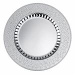 Plato Base de 33 cm Color Plateado con Relieve Clásico